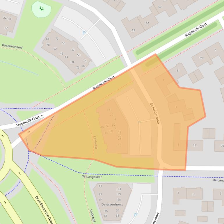 Kaart van postcodegebied 5706SC.