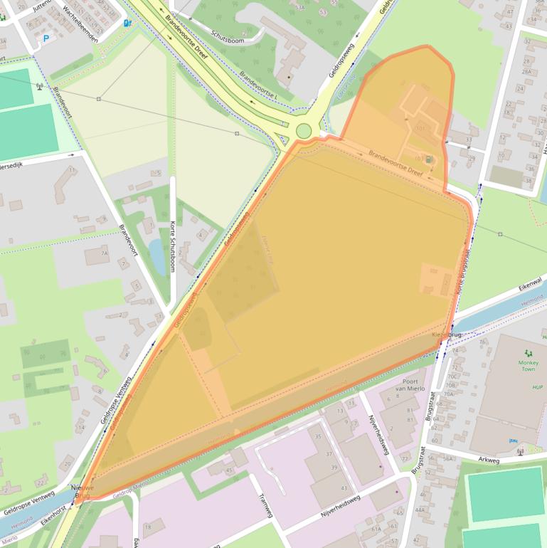 Kaart van postcodegebied 5706SL.