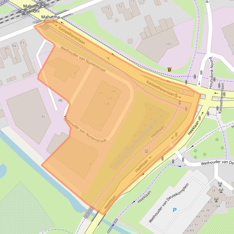 Kaart van postcodegebied 5706TK.