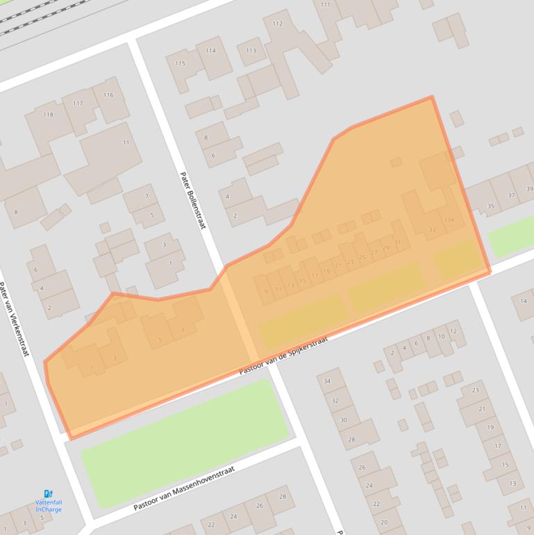 Kaart van postcodegebied 5706TN.