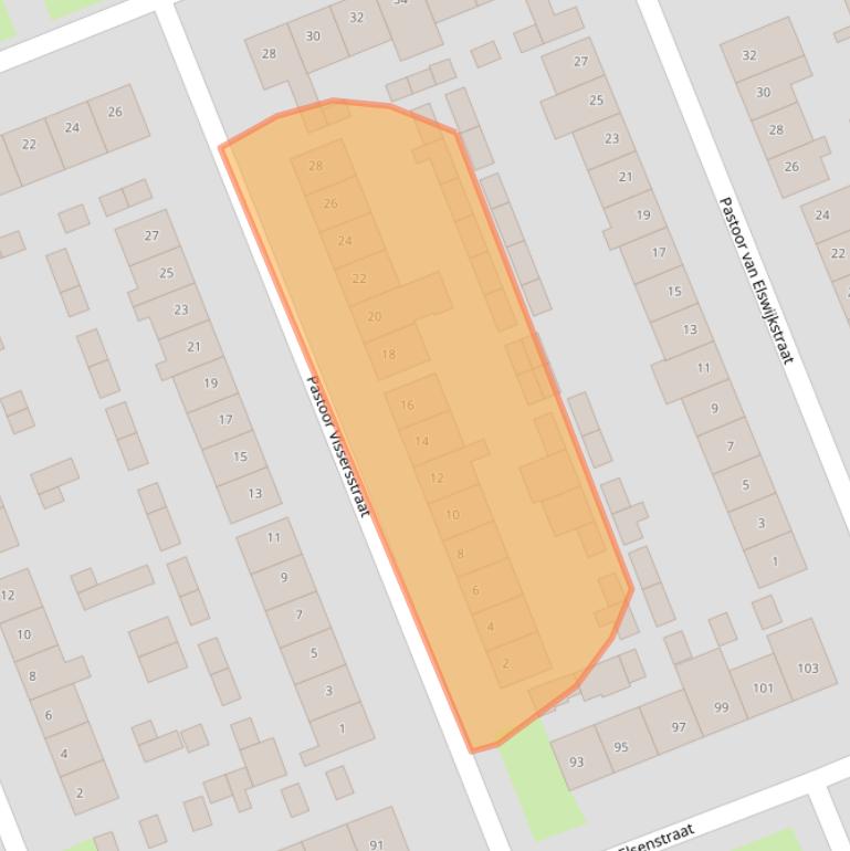 Kaart van postcodegebied 5706VD.