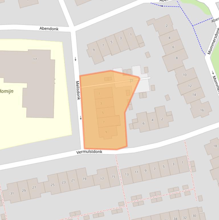 Kaart van postcodegebied 5706WC.