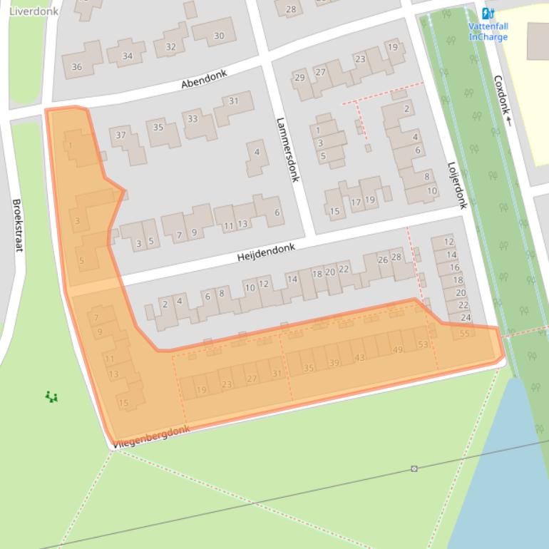 Kaart van postcodegebied 5706WM.