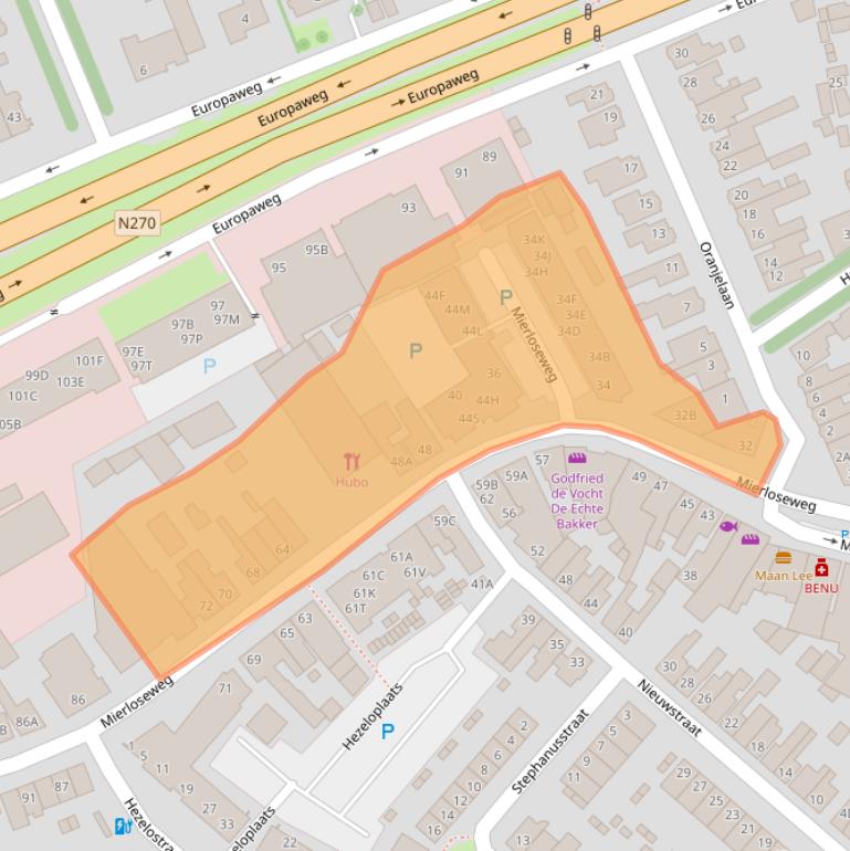 Kaart van postcodegebied 5707AN.