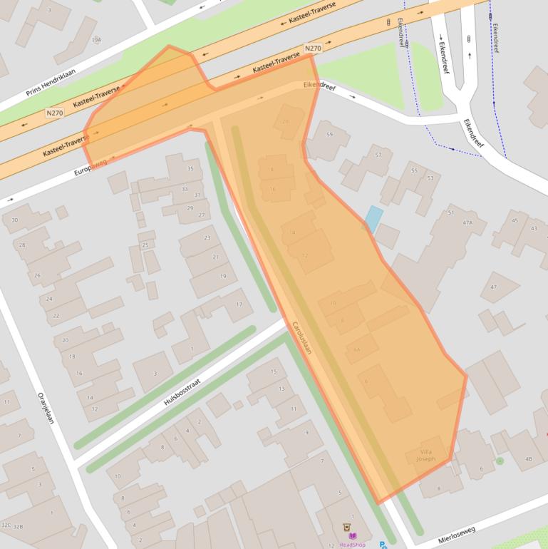 Kaart van postcodegebied 5707BM.