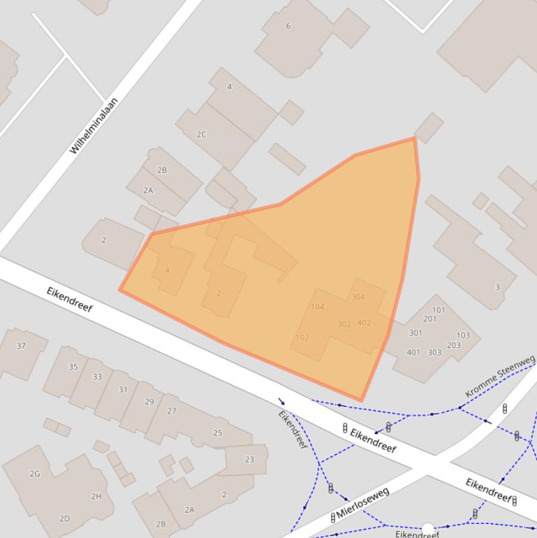 Kaart van postcodegebied 5707BR.