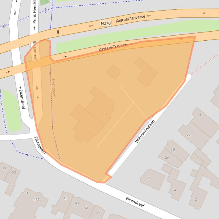 Kaart van postcodegebied 5707BS.