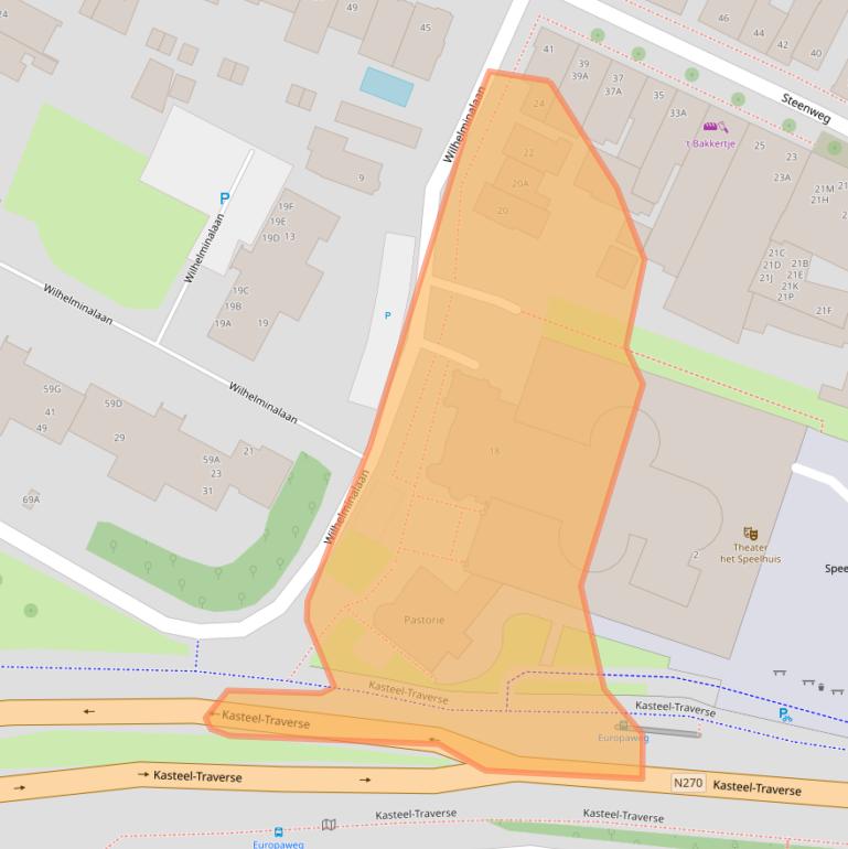 Kaart van postcodegebied 5707BW.