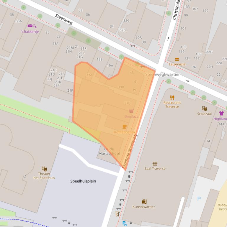 Kaart van postcodegebied 5707CB.