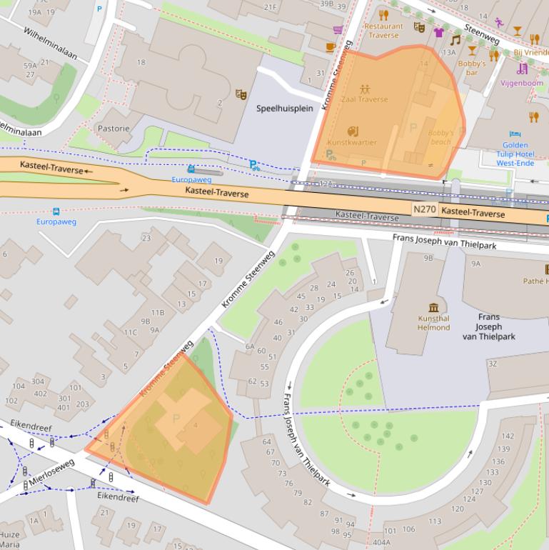 Kaart van postcodegebied 5707CC.