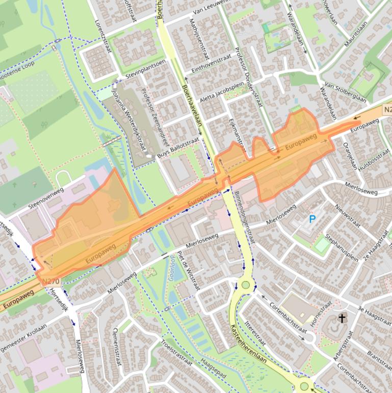 Kaart van postcodegebied 5707CL.