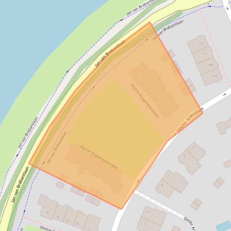 Kaart van postcodegebied 5707CZ.