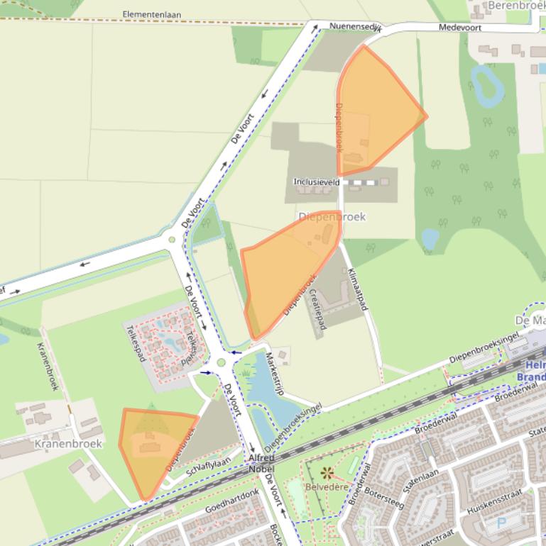 Kaart van postcodegebied 5707DA.