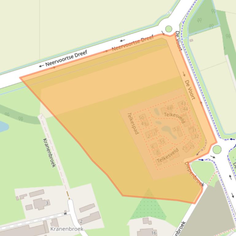 Kaart van postcodegebied 5707DM.