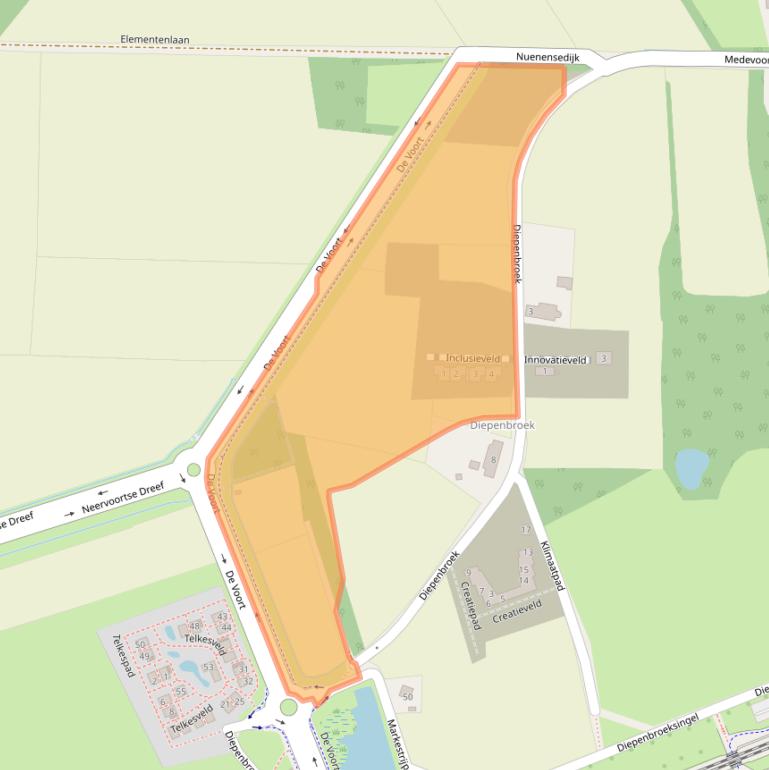 Kaart van postcodegebied 5707DP.