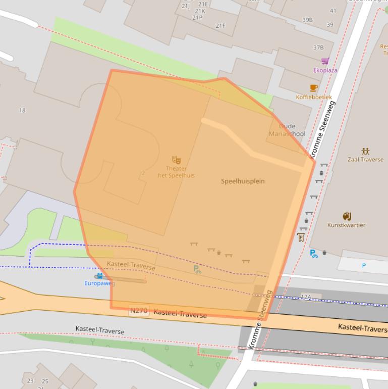 Kaart van postcodegebied 5707DZ.