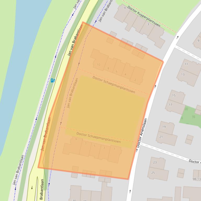 Kaart van postcodegebied 5707EA.