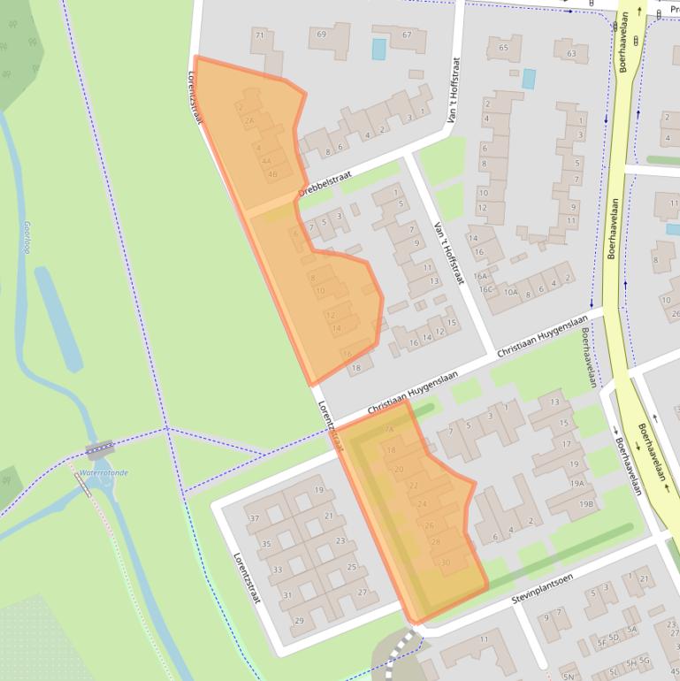 Kaart van postcodegebied 5707EW.