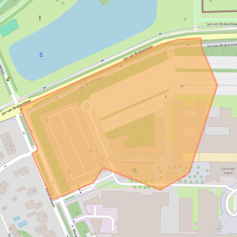 Kaart van postcodegebied 5707GG.