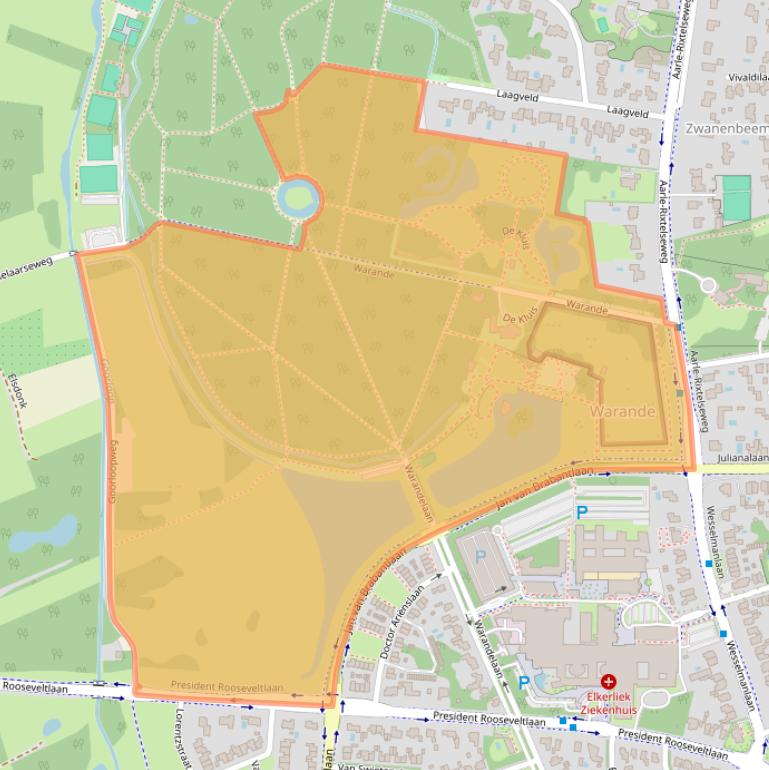 Kaart van postcodegebied 5707GP.