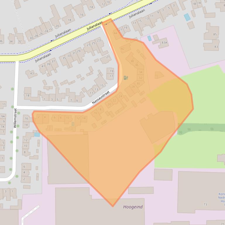 Kaart van postcodegebied 5707HM.