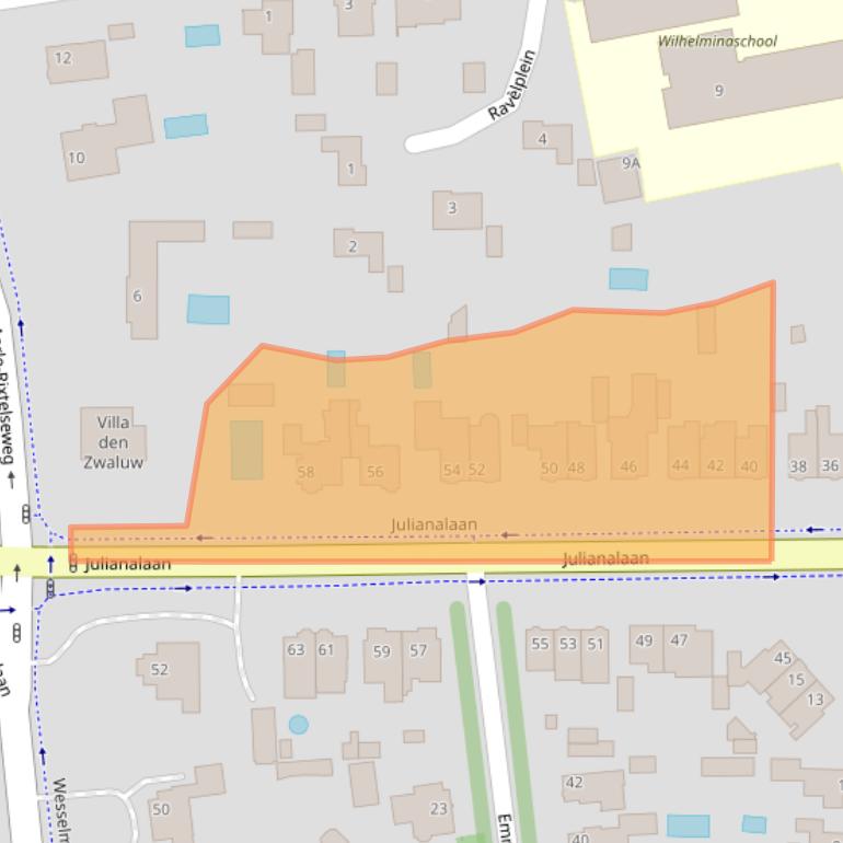 Kaart van postcodegebied 5707HS.