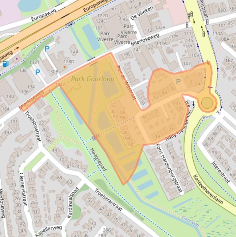 Kaart van postcodegebied 5707HX.