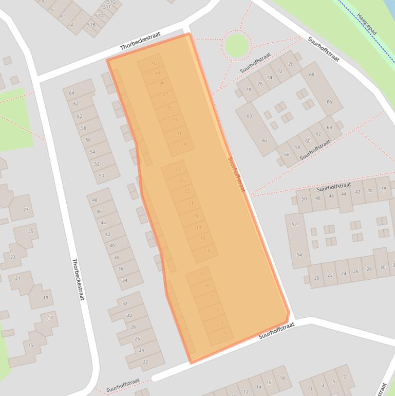 Kaart van postcodegebied 5707JD.