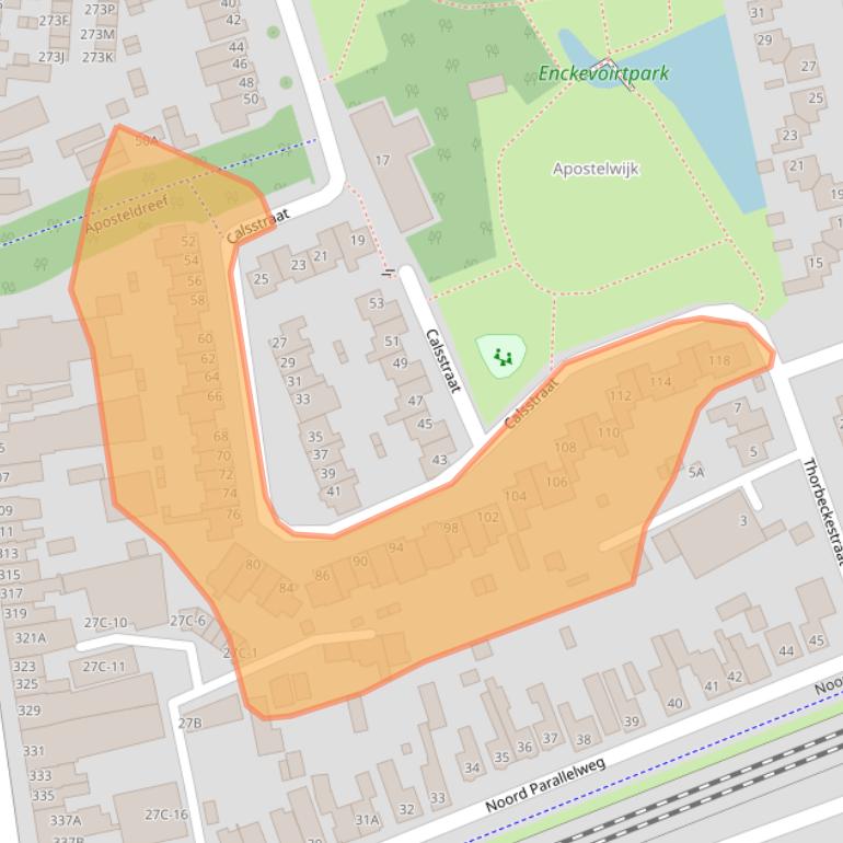 Kaart van postcodegebied 5707JV.