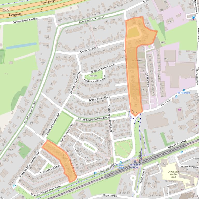 Kaart van postcodegebied 5707KE.