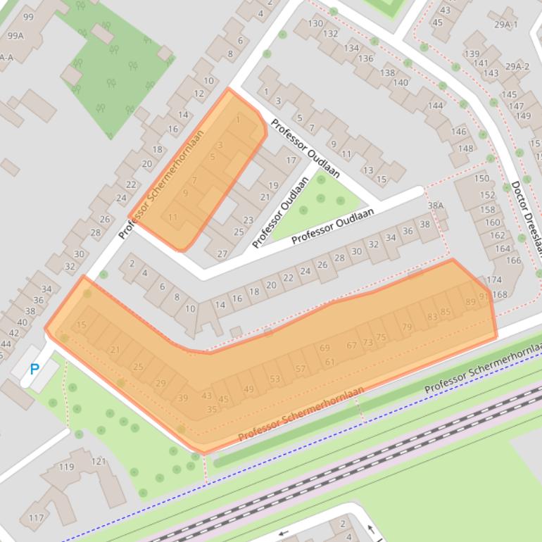 Kaart van postcodegebied 5707KG.