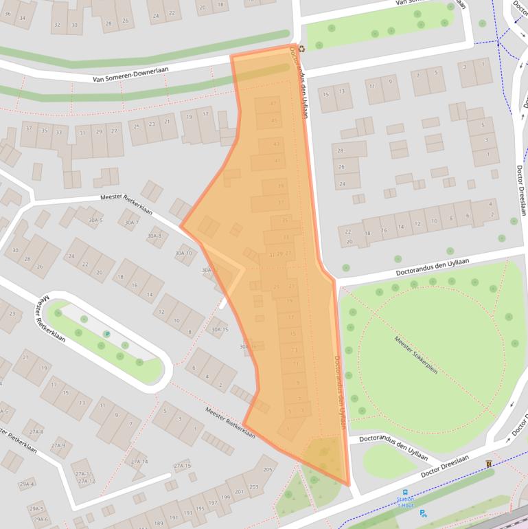 Kaart van postcodegebied 5707KH.