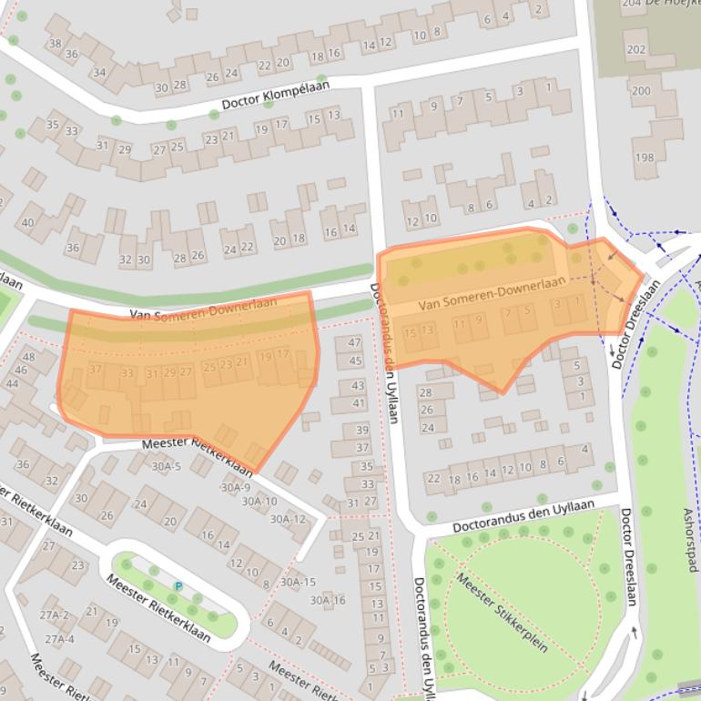 Kaart van postcodegebied 5707KK.