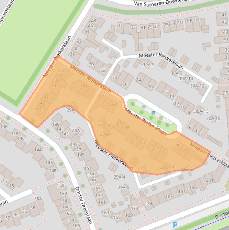 Kaart van postcodegebied 5707KM.