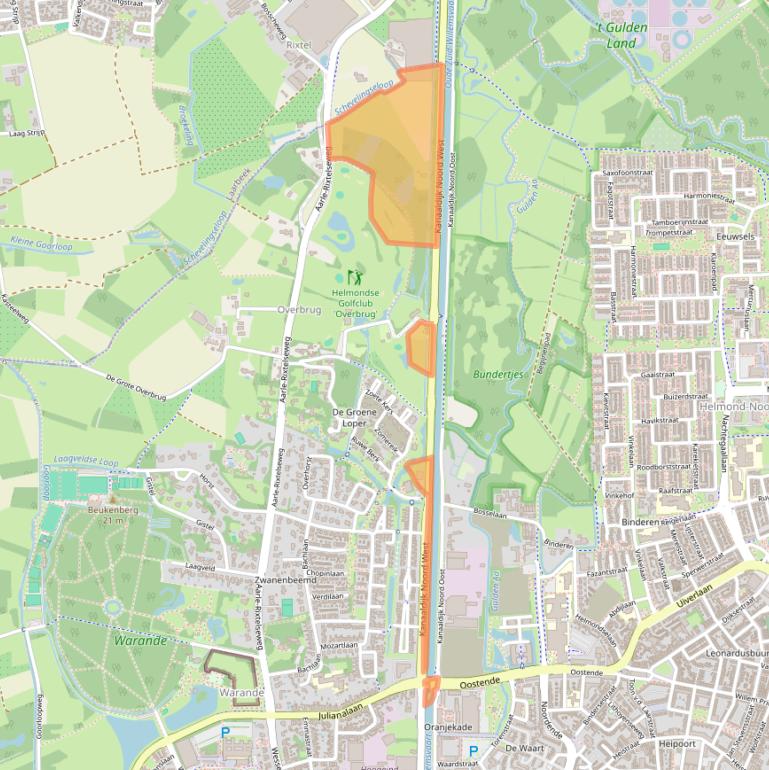 Kaart van postcodegebied 5707LD.