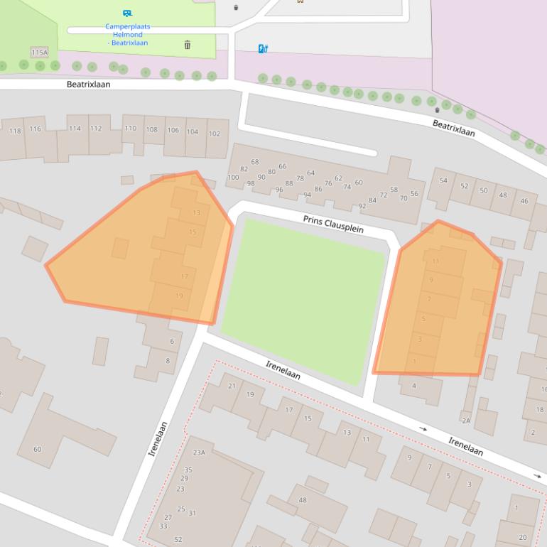 Kaart van postcodegebied 5707LR.