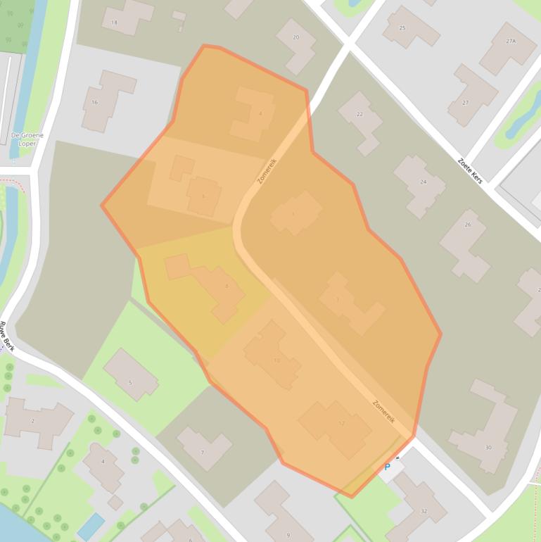 Kaart van postcodegebied 5707PB.