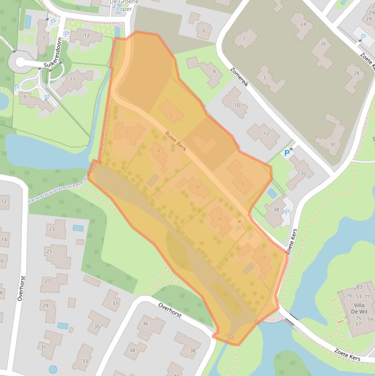 Kaart van postcodegebied 5707PC.