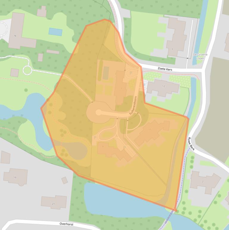 Kaart van postcodegebied 5707PD.