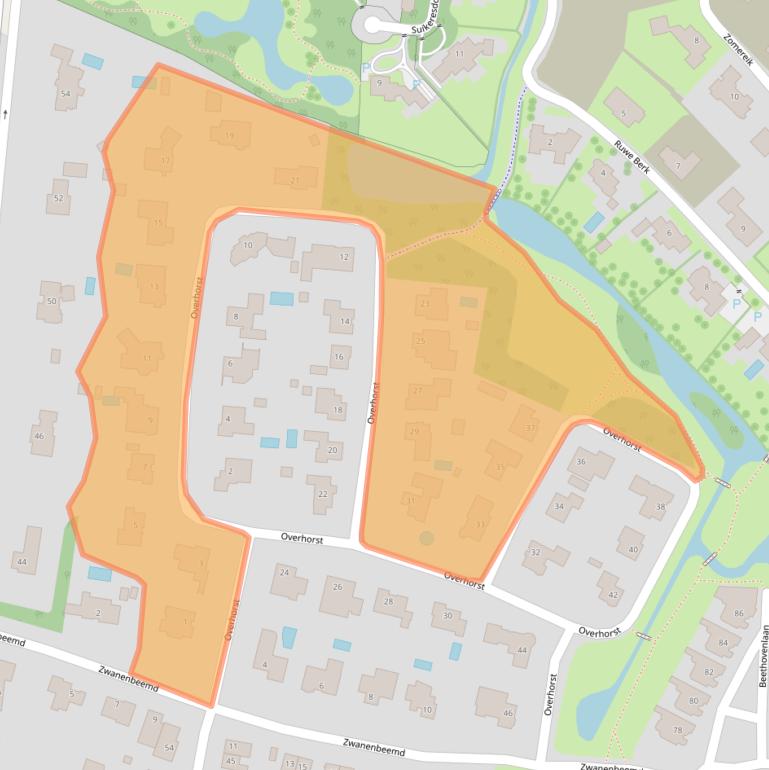 Kaart van postcodegebied 5707PP.