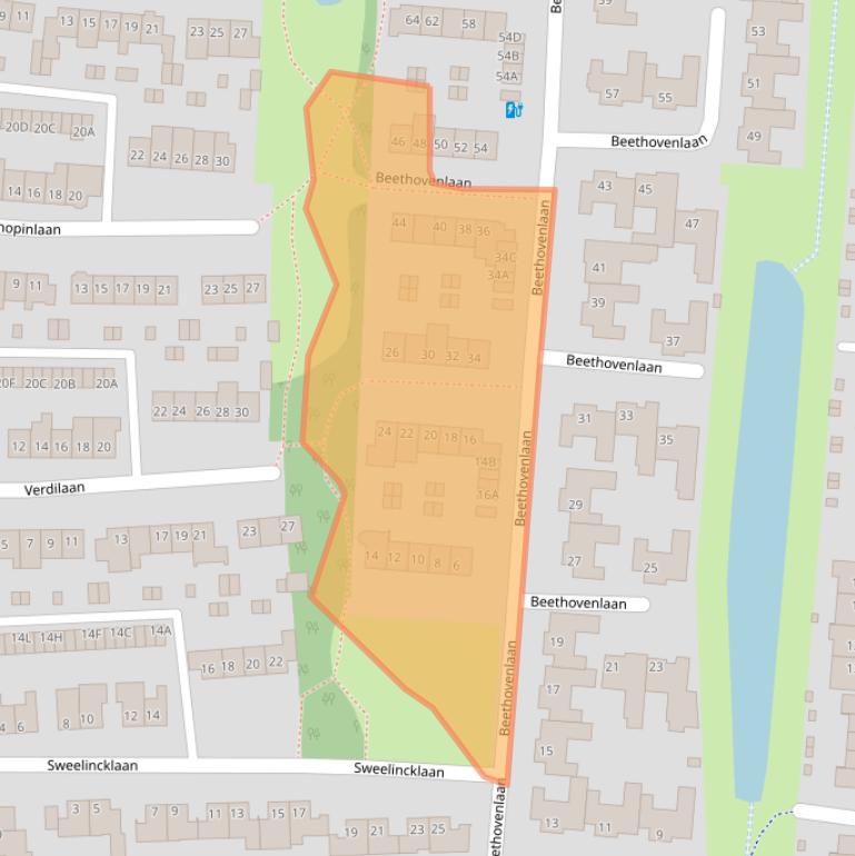 Kaart van postcodegebied 5707PV.
