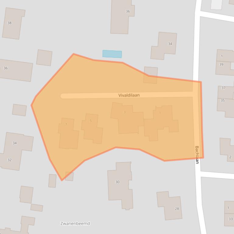 Kaart van postcodegebied 5707RA.