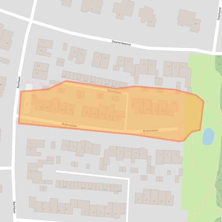 Kaart van postcodegebied 5707RC.