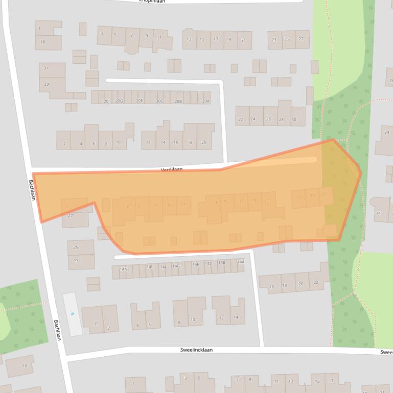 Kaart van postcodegebied 5707RG.