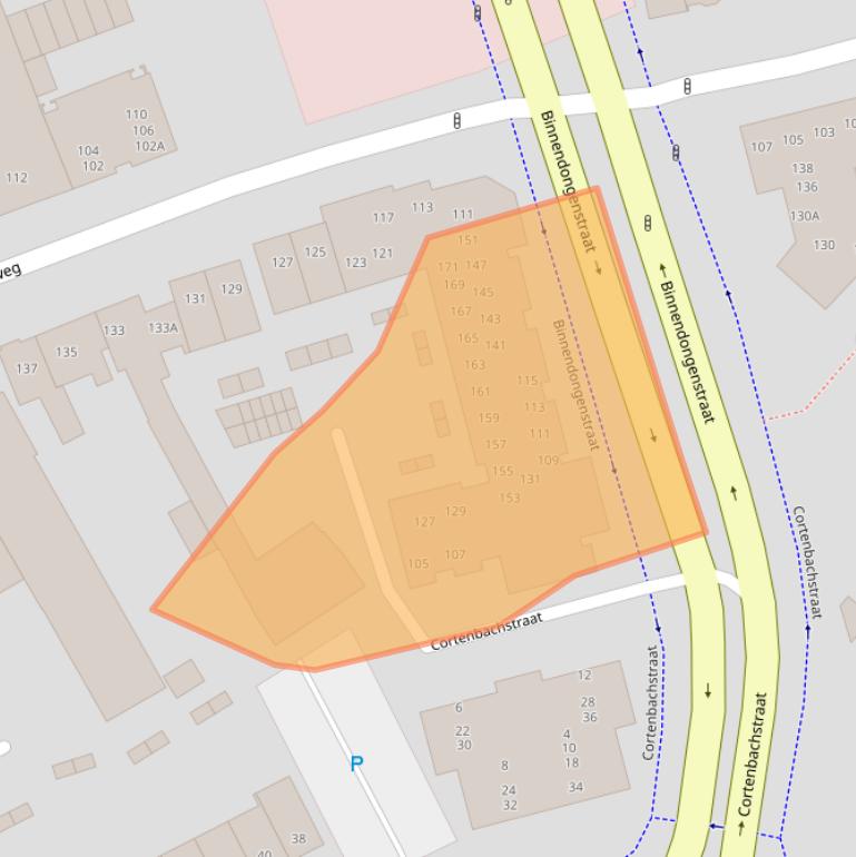 Kaart van postcodegebied 5707TE.
