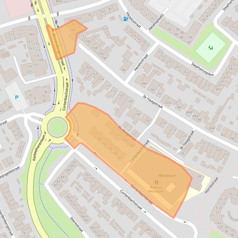 Kaart van postcodegebied 5707TJ.