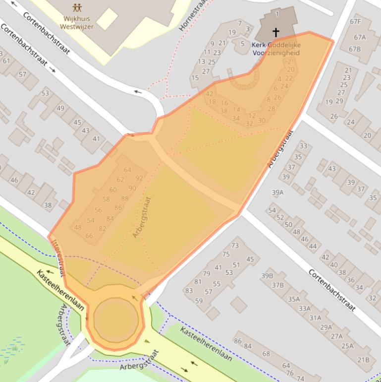 Kaart van postcodegebied 5707TL.