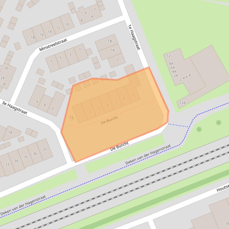 Kaart van postcodegebied 5707TZ.