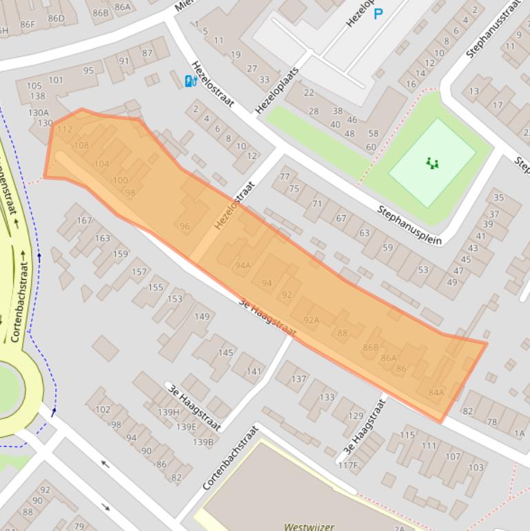 Kaart van postcodegebied 5707VG.