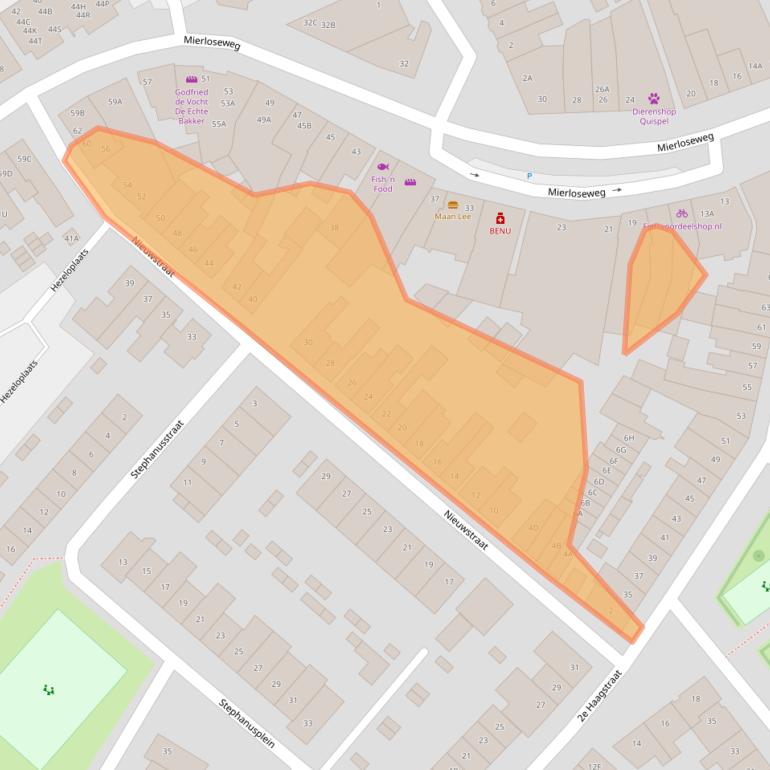 Kaart van postcodegebied 5707VM.